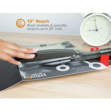 Bostitch Office Long Reach Stapler - Anti-Jam, Durable