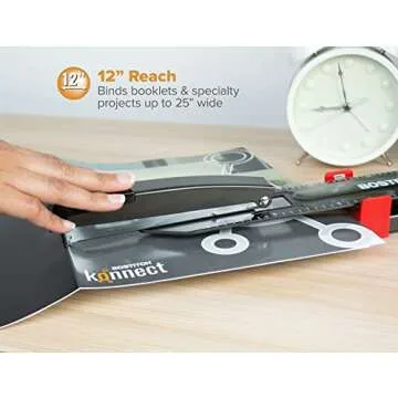 Bostitch Office Long Reach Stapler - Anti-Jam, Durable