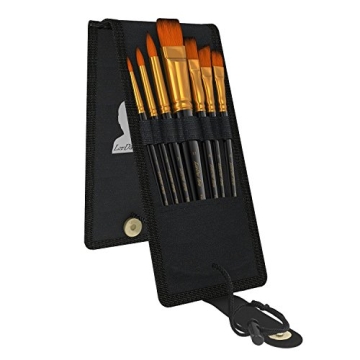 LorDac Arts Paint Brush Set with 7 Versatile Brushes
