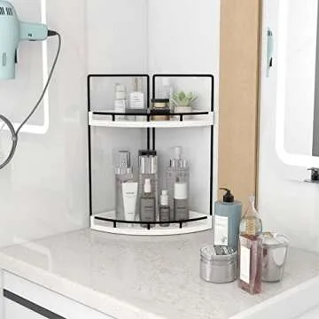 Shop Dorhors Rustic Corner Bathroom Shelf for Small Spaces