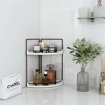 Shop Dorhors Rustic Corner Bathroom Shelf for Small Spaces