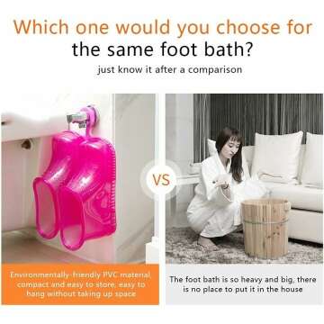 Massage Foot Bath Shoes - Portable Relaxation Solution