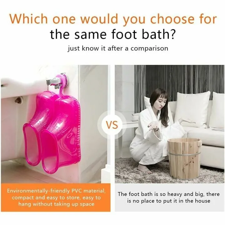 Massage Foot Bath Shoes - Portable Relaxation Solution