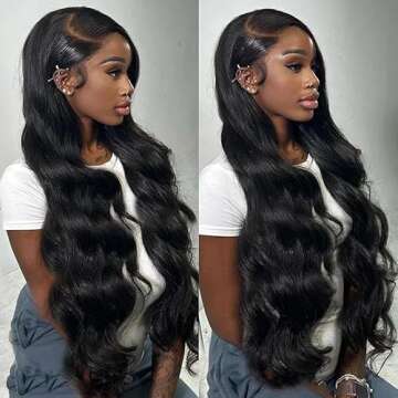 Redice 30Inch Body Wave Lace Front Wigs Human Hair 200% Density 13x6 HD Lace Frontal Wigs Human Hair...