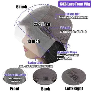 Redice 30Inch Body Wave Lace Front Wig for Women