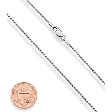 Miabella Rhodium Plated 925 Sterling Silver Crucifix Necklace