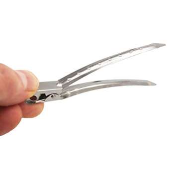 40PCS 3.5Inch Duck Bill Alligator Hair Clips Sliver Metal Hair Barrettes Professional Sectioning Clips for Salon and Women Girls Bows DIY Accessories