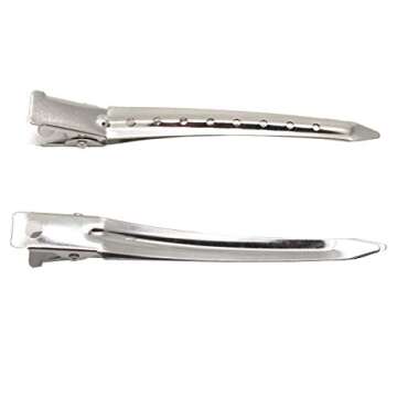 40PCS 3.5Inch Duck Bill Alligator Hair Clips Sliver Metal Hair Barrettes Professional Sectioning Clips for Salon and Women Girls Bows DIY Accessories