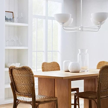 Stylish Dome Chandelier White - Modern Lighting Solution