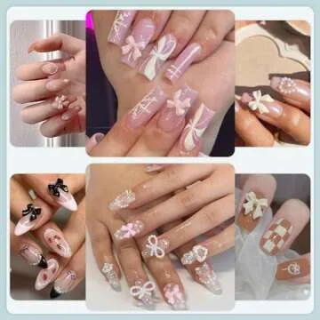 600 Pcs Nail Charms Set for Creative Art Projects