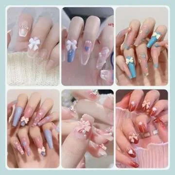600 Pcs Nail Charms Set for Creative Art Projects