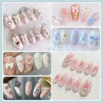 600 Pcs Nail Charms Set for Creative Art Projects