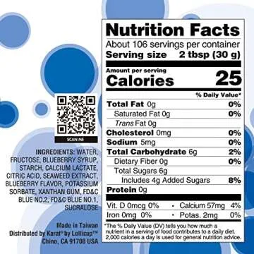 Tea Zone 7 lb Blueberry Popping Pearls for Bubble Tea