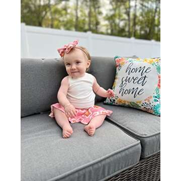 Madjtlqy Toddler Baby Girls Clothes Outfit Set Halterneck Backless Vest Tops + Flower Print Shorts +...