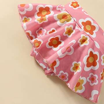 Chic Toddler Girls Outfit Set with Halterneck Design