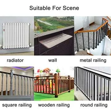 FURNIKNA Adjustable Hanging Balcony Bar Table | Space Saver