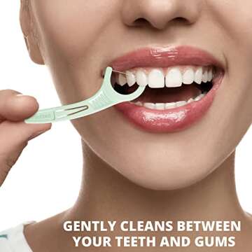 Plackers Micro Mint Dental Flossers, Fold-Out Toothpick, Super Tuffloss, Easy Storage with Sure-Zip Seal, Fresh Mint Flavor, 750 Count (Pack of 5)