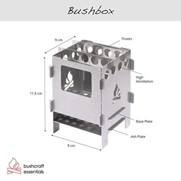 Bushbox Outdoor Pocket Stove Set for Camping Cooking