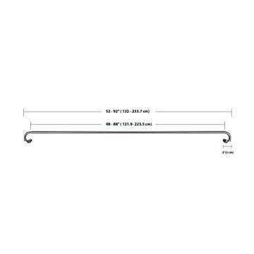 Amazon Room Darkening Curtain Rod 48-88 Dark Bronze