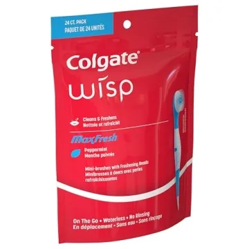 Colgate Max Fresh Wisp Mini Travel Toothbrushes, 24 Count