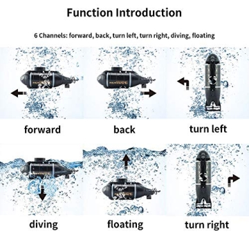 Jujuism Mini RC Submarine - Waterproof Fun for All Ages