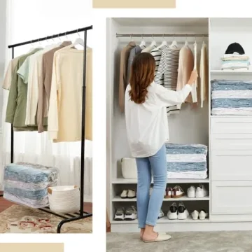 TAILI 6 Pack Vacuum Storage Bags for Organized Living