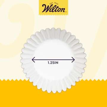 Wilton Mini Baking Cups - Use Mini Baking Liners for Baking Cupcakes or Muffins, Ideal for Holiday C...