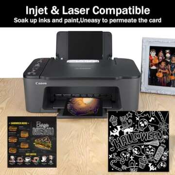 Black Cardstock 12x12-100 Sheets Black Card Stock Paper, Goefun 80lb Black Core 12x12 Cardstock for Cricut, Card Making, Crafting, Scrapbook, Photo Albums, Halloween