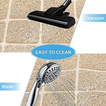 Niubya Premium Cat Litter Mat, Litter Box Mat with Non-slip and Waterproof Backing, Litter Trapping Mat Soft on Kitty Paws and Easy to Clean, Cat Mat Traps Litter from Box