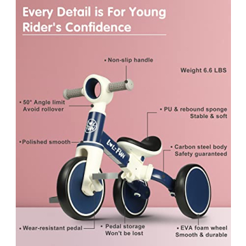LOL-FUN Baby Balance Bike Toy for Toddlers Gift