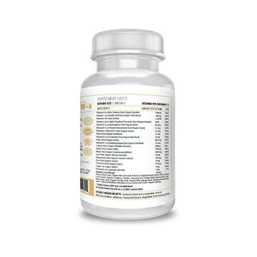 ACTIF Multivitamin for Women Age 30+ with 30 Organic Vitamins and Organic Herbs, Non-GMO, Made in USA, 2-Month Supply