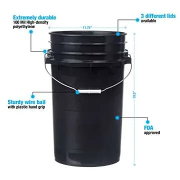 Innovative 7 Gallon Storage Bucket with Airtight Lid