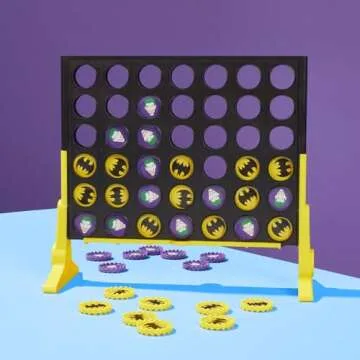 Connect 4 Batman Game | Batman-Themed 4 in a Row Game | Ages 6 and Up| For 2 Players | Strategy Board Games for Kids and Families (Amazon Exclusive)
