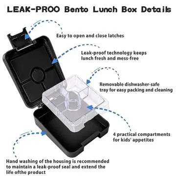 Bento Lunch Box Set with Soup Thermo for Kids