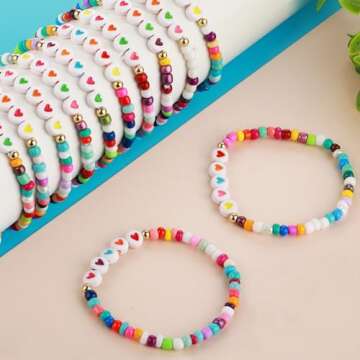 Prasacco Colorful Friendship Bracelets - 12 Pcs Set