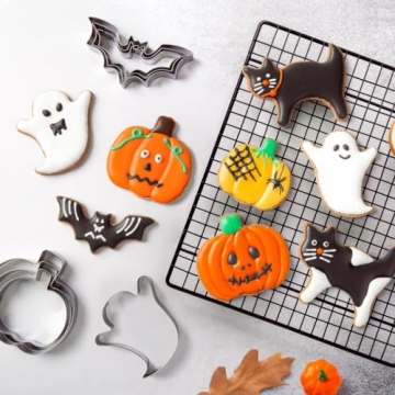 12-Piece Halloween Cookie Cutters Set - Fun Shapes