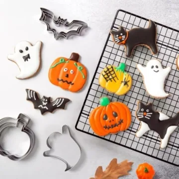 12-Piece Halloween Cookie Cutters Set - Fun Shapes