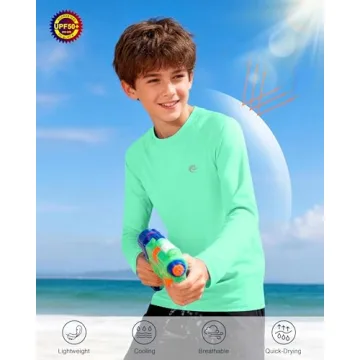 Boys UPF 50+ Swim Shirt – UV Protection & Comfort