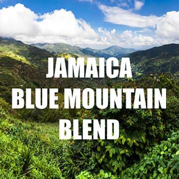 Jamaica Blue Mountain Coffee Blend, Whole Bean, Fresh Roasted, Kosher, 16-ounce