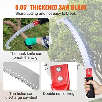 VEVOR Manual Pole Saw for Easy Tree Trimming