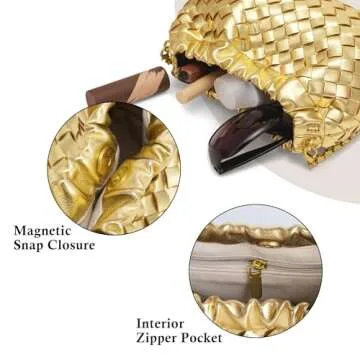 Stylish Woven Leather Crossbody Bag for Women