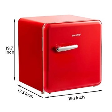 COMFEE Retro 1.6 Cu.Ft Refrigerator Perfect For Home
