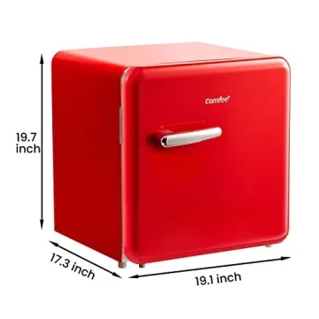 COMFEE Retro 1.6 Cu.Ft Refrigerator Perfect For Home
