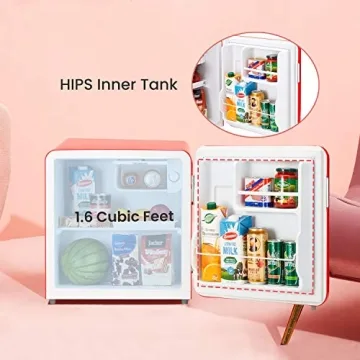 COMFEE Retro 1.6 Cu.Ft Refrigerator Perfect For Home