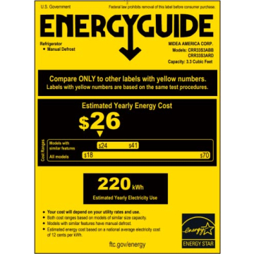 COMFEE Retro 1.6 Cu.Ft Refrigerator Perfect For Home