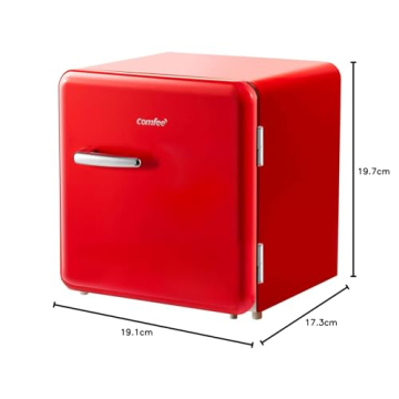 COMFEE Retro 1.6 Cu.Ft Refrigerator Perfect For Home