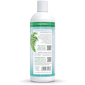 Auromere Ayurvedic Shampoo, Aloe Vera Neem - Vegan, Cruelty Free, Non-GMO, Natural, Gluten Free, Sulfate Free, Paraben Free for Dry to Normal Hair (16 fl oz), 1 Pack