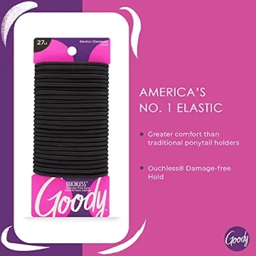 Goody Ouchless Hair Ties - Elastic Hair Ties - 27 Count