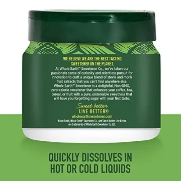 Whole Earth Stevia Monk Fruit Sweetener 9.8oz Best Sugar Alternative