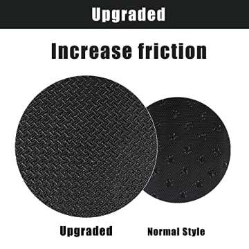 YEP HHO 4 Steps Upgraded Folding Pet Stairs Ramp Lightweight Portable Cat Dog Ladder with Waterproof Surface Great for Cars Trucks SUVs (Black-New)